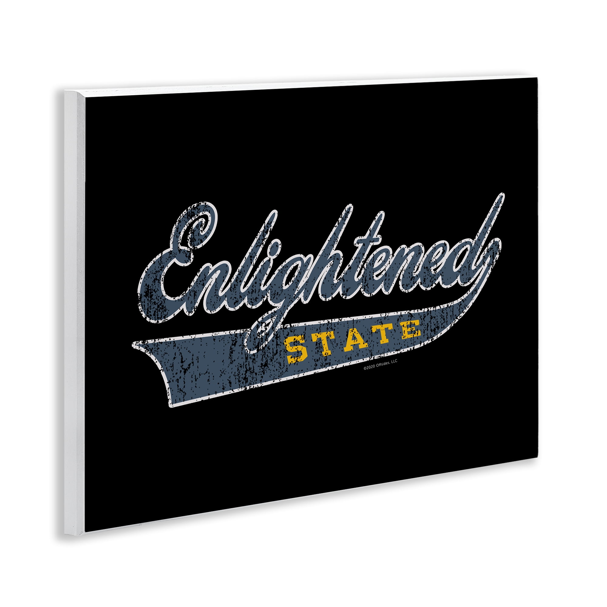 Stupell Industries Enlightened State Varsity Text & Numbers Painting Unframed Art Print Wall Art, 14 x 11