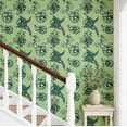 thumbnail image 2 of S4Sassy Self-Stick Decorative Wallpaper, Botanical Wall Paper, Textured Vinyl Waterproof Contact Paper, Green, 25"X 60" Removable Renter Friendly Walls Covering For Bedroom, Dining Room, 2 of 8
