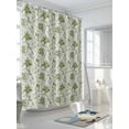 thumbnail image 3 of Sage Green Leaves Shower Curtain Set ，Waterproof Fabric Shower Curtains Abstract Vintage Country Texture Shower Curtains for Bathroom,Bathroom Decor 72"x84", 3 of 6