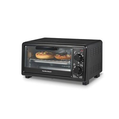 4 Slice Toaster Oven Black