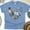 CarolinaBlue, variant on Nurse Heart Medical Icons Graphic T-Shirt for Men and Women, Unisex Casual Tee, Ash, Size L
