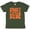 Orange on Military Green Shirt, variant on Spooky Little Dude Wavy Letters for Baby and Toddler Youth Boys Halloween and Fall Shirt Black Shirt 18 Months