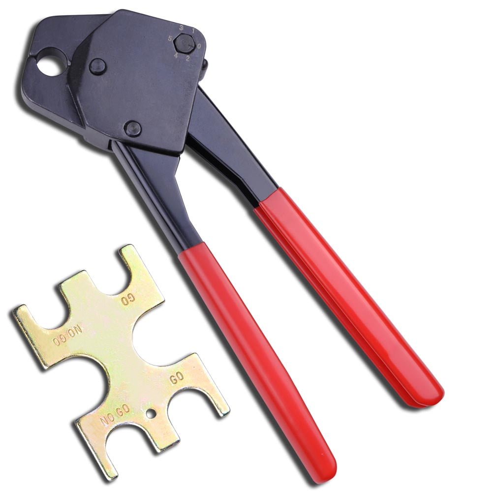 3/8" Pex Crimping Crimper Cooper Ring Plumbing Crimp Tool with Go No Go