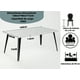 thumbnail image 5 of HOMYLIN Mesa de Comedor 6 personas Rectangular 160cm Minimalista Moderna Mesa Conferencias con Patas de Metal para 4 a 8, para Comedores restaurantes,cocinas,salón,sala de estar, MDF, 5 of 5