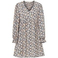 thumbnail image 4 of TRKIYQC Vestido de Mujer, Manga Larga Cuello en V Estampado Floral Casual Fiesta Club Calle Primavera Otoño Vestido TRKIYQC moda, 4 of 9