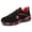 Black&Red, variant on Men'S Air Cushion Sneakers - Breathable Mesh & PU Upper, Geometric Design, Sporty Look | Comfortable Fit - St. Patrick'S Day Halloween Black/White Colorway for Outdoor Running, Casual Attire,