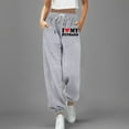 thumbnail image 2 of Women Pants Lined Sweatpants Love My Husband Print Pants Bottom Sweatpants Joggers Workout High Waisted Yoga Pants Pockets Valentine'S Day Jogging Sports Stylish Trousers For Female, 2 of 4