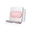 thumbnail image 1 of Tenedor de teléfono de metal antideslizante 25 grados ajustable autoadhesivo autodhesivo de taladro sin paredes de pared para paredes inodoro soporte de la cama de la cama plateado rosa Inevent HA011950-03B, 1 of 7