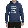 thumbnail image 2 of Wild Bobby, Mama. Mommy. Mom. Bruh. Mother's Day Unisex Hoodie Sweatshirt, Vintage Heather Navy, X-Large, 2 of 6