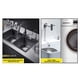 thumbnail image 4 of Grifo de ducha y bidé para inodoro de 2 vías con ángulo | Minilavadora de aleación con tope de agua | Conexión universal con rosca de 4 puntos | Manija de apertura rápida de 90° | Accesorios de, 4 of 7