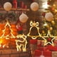 thumbnail image 4 of Christmas LED Light Snowflake Santa Deer Hanging Sucker Lamp Window Ornaments Decoration for Home Navidad 2023 New Year Decor, 4 of 5
