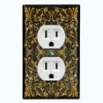 thumbnail image 1 of Metal Light Switch Plate Outlet Cover (French Victorian Frame - Single Duplex), 1 of 2