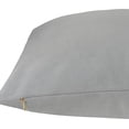 thumbnail image 3 of Delara Velvet Decorative Throw Pillow Covers with Duck Feather Inserts, 20x20 inch, Pack of 2, Soft Breathable Fabric, Hidden Zipper, Goose Grey, 3 of 4