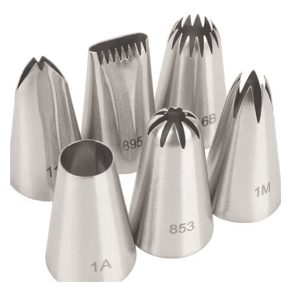 Stainless Steel Piping Nozzle Set 6 PC