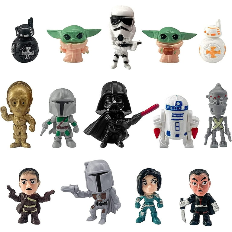 J G Star Movie Wars 2inch Figure Set Star Movie Wars Galactic Heroes Multipack Toys 14Pcs Set