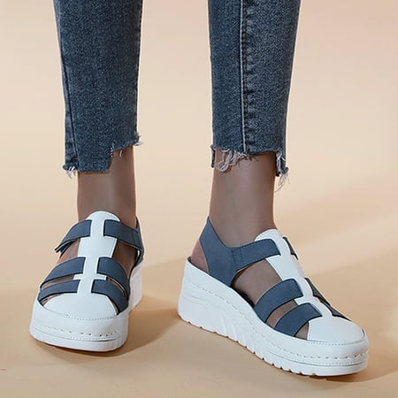 

Ovzne Sandal For Women Dressy Sandal For Women Comfortable Women S Ladies Fashion Casual Hollow Out Platforms Shoes Wedges Beach Sandals Sandal For Women Comfortable