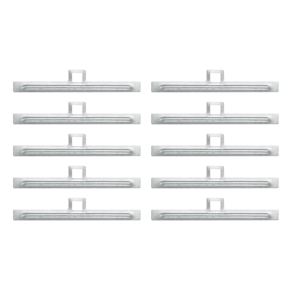 10Pack Vertical Blind Repair Tab Hangers, 87mm Metal Vertical Blind Slat Top Holders Tab Blinds Curtains Replacement Slats for Home Office Hotels
