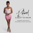 thumbnail image 3 of David’s Bridal, The Edit by DB Studio Women's Formal Sequin Cowl Neck Mini Dress, Short, Novelty, 3 of 6