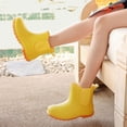 thumbnail image 2 of Lcamaw Kids Rain Boots, Waterproof Chelsea Rubber Boots for Boys and Girls, Non-Slip Ankle Muck Toddler Rainboots, Outdoor, Farm, Park, Hiking, Fishing, School Playing, 2 of 9