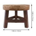 thumbnail image 2 of Raindrops 1Pcs Paulownia Wood Planter Stool for Decorative Shelf Stool, 2 of 6