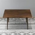 thumbnail image 5 of Allora Contemporary Modern 47" Rectangular Solid Wood Dining Table in Brown, 5 of 5