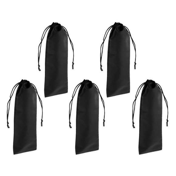 Plancha plana / Plancha rizadora Heat / Plancha para el cabello Bolsa de almacenamiento de viaje 5pcs Negro Colcomx Bolsa de almacenamiento para rizador de pelo