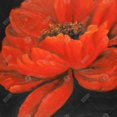 thumbnail image 3 of Fleur de Pétale Rouge - Toile 24"x24 Pouces - Impression à la Demande, 3 of 5