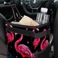 thumbnail image 6 of Flamingo Foldable Car Trash Bin with Lid, Leak-proof Mini Trash Can for Car, Hanging Storage Bag Included, 6 of 6