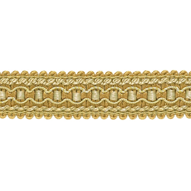 1" (2.5cm) Wide Imperial Collection Decorative Gimp Braid Trim (Style# 0125IG), Rustic Gold Multicolor #4975 (Light Gold, Beige Gold, Yellow Gold) Sold By The Yard (36"/3 ft/0.9m)