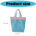 thumbnail image 5 of YIEMEEN Summer Mesh Toted Bag Small Cosmetic Bag Handbag Foldable Portable Toiletry Bag, 5 of 16