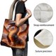 thumbnail image 3 of Dragon Bolso de tela con estampado de lienzo para mujer, bolsa de compras reutilizable y estética, con cremallera interior, regalo para mujer,40*40cm., 3 of 6