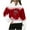 #0172-Red, variant on Uootdi Christmas Sweaters for Women Ugly Quarter Zip Lapel Long Sleeve Shirts for Women Christmas Holiday Sweatshirts Graphic Pullover Clothes Gift