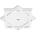 thumbnail image 2 of 12"OD x 1"ID x 6 1/2"C x 1"P Axel Architectural Grade PVC Contemporary Ceiling Medallion, 2 of 11