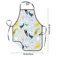 thumbnail image 2 of Pofeuu Japanese Carps Print Aprons with Pockets, Cute Aprons for Kitchen, Cooking, Server, Barber, Chef Apron, 2 of 7