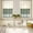 Farmeda3588, variant on Kitchen Curtain 2 Panels Tiers Curtains 36 Inch Length, Farmhouse Rooster Checkered Curtains Rod Pocket Curtains Window Drapes Treatment Window Cafe Curtains Watercolor Green and White Plaid 27.5x36x2