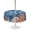 Dark Blue, variant on Outdoor Tablecloth with Umbrella Hole for Patio/Picnic/Party/Camping, Coastal Octopus Waterproof Table Cloth Rectangle Table Cover Washable, Nautical Coral Starfish Blue Wood Plank (52"x 70")