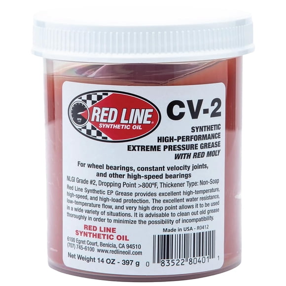 Red Line 80401 CV-2 Graisse Synthétique - Pot de 14 oz