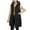 Black-winter vests women, variant on Dazajoo Women Long Puffer Vest Sleeveless Hooded Coat Winter Warm Quilted Jacket Thick Down Zip Up Outerwear with Pockets,Khaki,M