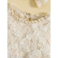 thumbnail image 5 of Bagilaanoe Newborn Baby Girl Rompers Dress Floral Long Sleeve Bodysuits + Headband 3M 6M 12M 18M 24M Infant Patchwork A-line Dresses, 5 of 9