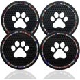 thumbnail image 1 of 4 Pieces Crday Bling Car Cup Holders 7 Cm Silicone Rhinestone Bling Auto Cup Coaster, 1 of 5