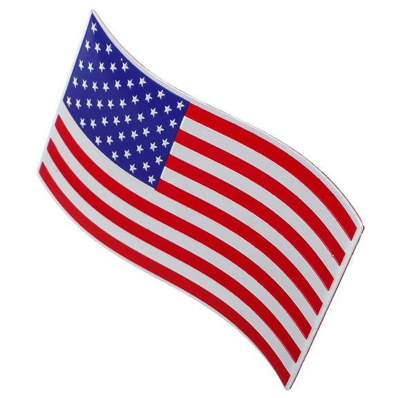 Raindrops Flag Car Sticker Self-Adhesive Decal for Car Bumper Decorative Sticker for Vehicle Exterior Car Badge Decal for Men and Women (US Flag Car Decal)