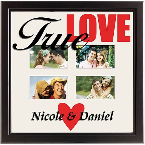 Personalized 4Photo True Love Picture Frame