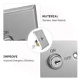 thumbnail image 3 of IDEANATEGRATE 1Jgo Interruptor Llave Acero Inoxidable Para Control De Acceso En Puerta Exterior, 3 of 8