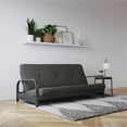 thumbnail image 2 of DHP Zadie 6" Thermobonded High Density Futon Mattress Full Size in Gray Linen, 2 of 11