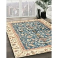 thumbnail image 2 of Ahgly Company Indoor Round Abstract Khaki Gold Oriental Area Rugs, 8' Round, 2 of 6