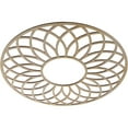 thumbnail image 2 of 32"OD x 11"ID x 1/4"T Cannes Wood Fretwork Pierced Ceiling Medallion, Birch, 2 of 3