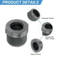 thumbnail image 4 of 10Pcs Reductor de Manguito Rosca G1" Macho a G1/2" Hembra, Gris, 4 of 7