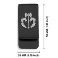 thumbnail image 2 of Stainless Steel Viking Battle Axe Classic Slim Money Clip Credit Card Holder, 2 of 2