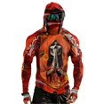 thumbnail image 2 of Men's Workout Fishing Hoodies Shirts with Face Mask 3d Skull UV Sun Protection Shirts UPF Rash Guard Long Sleeve Hoodie, 2 of 7