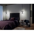 thumbnail image 5 of 84083 - LED Mini Pendant - Axis - Matte Black/Chrome-1pack, 5 of 5